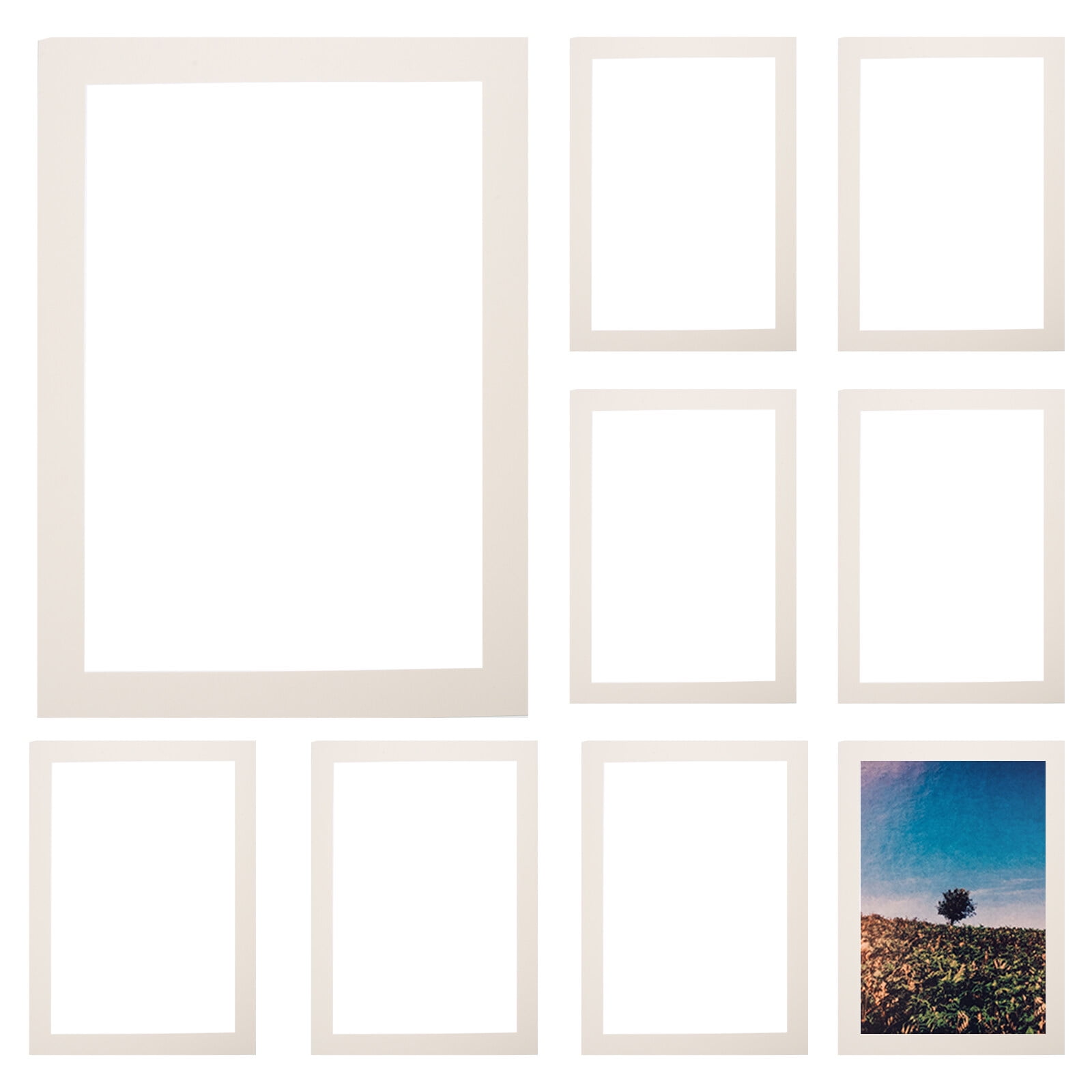 10 PCS Photo Frame Lining Picture Frames Picture Mats Picture Matting