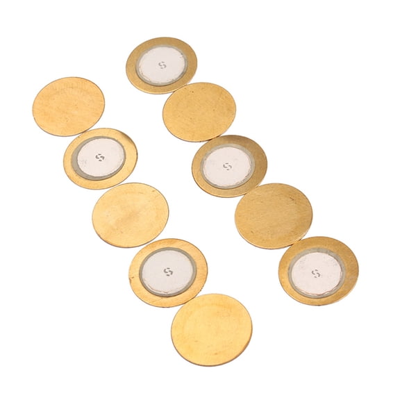 10 PCS Piezoelectric Disc Buzzers, Film Elements, Buzzer Gaskets for Electronics, Projects, and Sound Applications