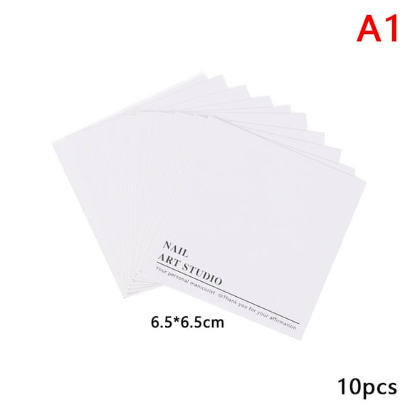 10 PCS Press-On Nail Packaging Display Handmade False Nail Design Swatch Show Card Manicure Sample Display Salon