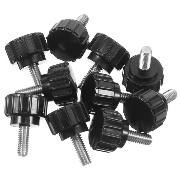 10PCS Stainless Steel Threaded Knob Knurled Thumb Screws for Computer Case and Monitor Mounting M4x10mm