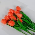 thumbnail image 1 of 10 PCS Real Touch Artificial Tulip Flowers 13 Inch PU Tulips Stems, Multicolor Spring Bouquet for Easter, Mother's Day, Valentine's Decor, Wedding, and Home Floral Arrangements, 1 of 5