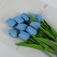 thumbnail image 1 of 10 PCS Real Touch Artificial Tulip Flowers 13 Inch PU Tulips Stems, Multicolor Spring Bouquet for Easter, Mother's Day, Valentine's Decor, Wedding, and Home Floral Arrangements -H, 1 of 5