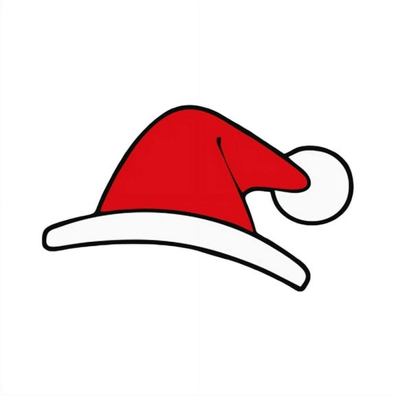 10 PCS Santa Hat Christmas Stickers for Tesla Logo Stickers, Waterproof Christmas Vinyl Decals for Cars, Laptops, Water Bottles, Window