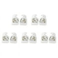 10 PCS Self Adhesive Hooks Rod Bracket Towel Curtain Bracket Drapery