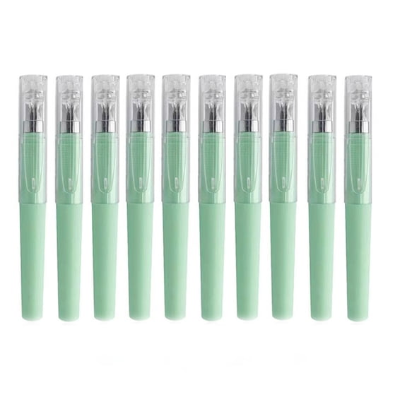 10 PCS Small Gel Pens,Black Ink Pocket Pens,Fine Point Smooth Writing,4.13 inch Portable Mini Writing Pens Pocket Pens Quick Dry for Office Supplies Journaling Notebook Notepad (Light Green)