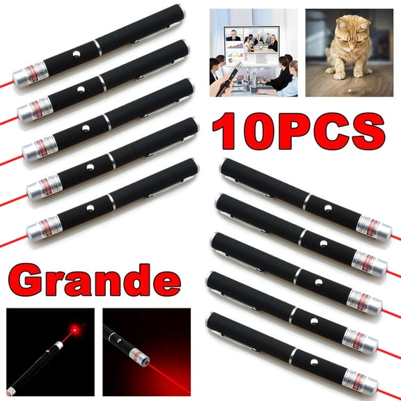 10 PCS Small Laser Pointer Pen 650nm Red Light Visible Beam 1mW For conference presentation