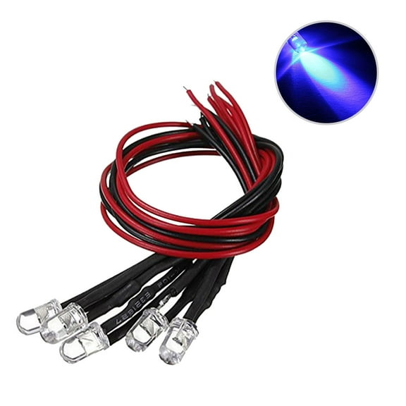 FELTECHELECTR Wired Light Bulb With 12V Rated Voltage 10Pcs 2.4 x 0.3 x 0.3In