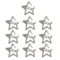 thumbnail image 1 of 10 PCS Star Barrettes Non Metal Hair Clips for Girls and Ladies Silver 2000s Button Style Hair Accessories 10PCS, 1 of 9