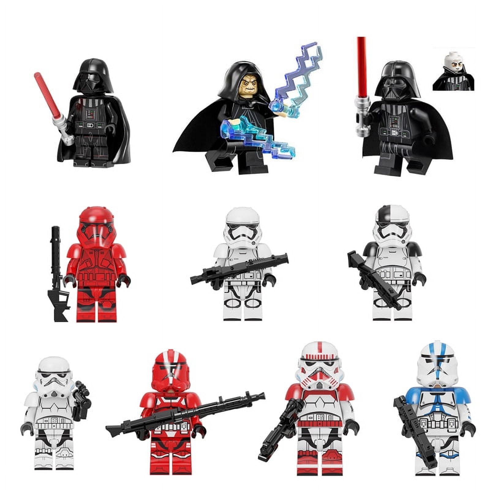 10 PCS Star Wars Minifigure Action Figure Building Block Toys Darth Vader Figures for Kids Birthday Gifts Holiday Gifts Scholarship Gifts Cake Decorations Movie Collectibles Walmart