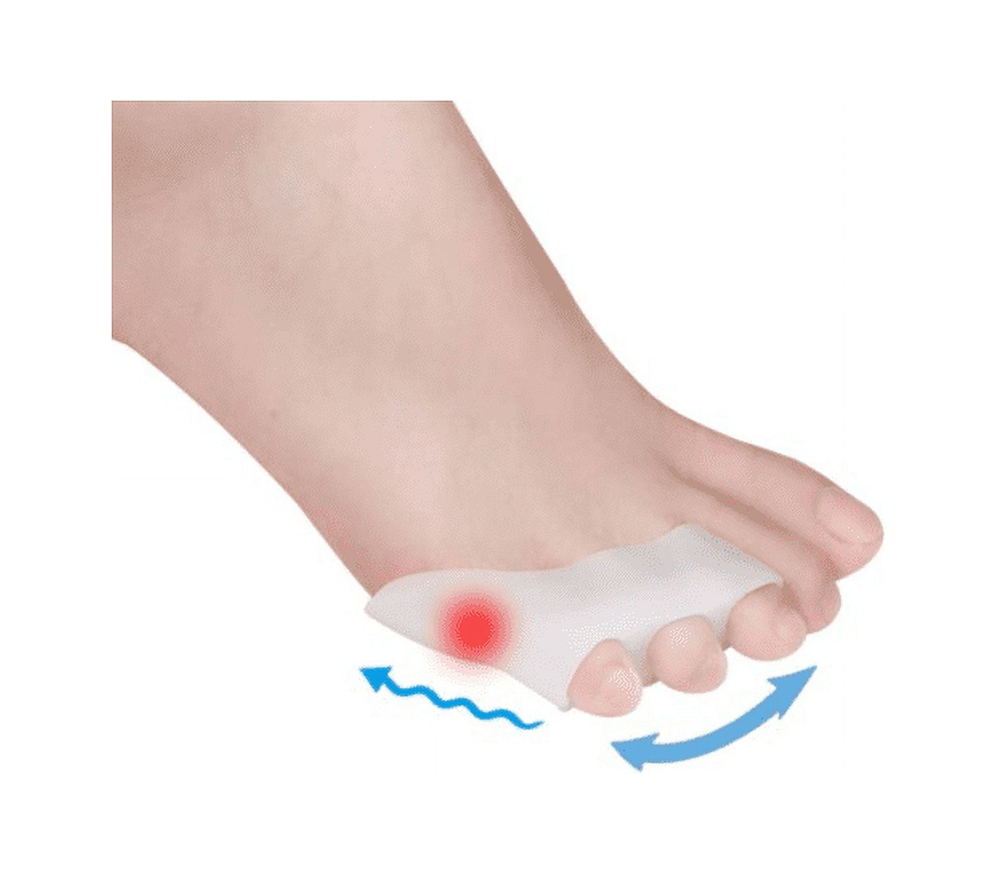 10 PCS Tailors Bunion Corrector Pinky Toe Separator, Soft Silicone Gel