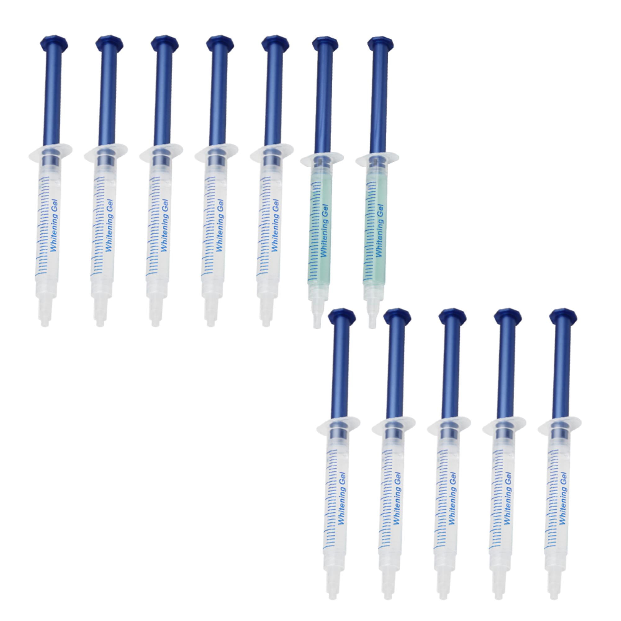 10 PCS Teeth Whitening Gel Refills for Stain Removal with Remineralization Gel - Compatible with Light and Tray - Enhance Brightness for Home and Travel - 3ML Bleaching Gel