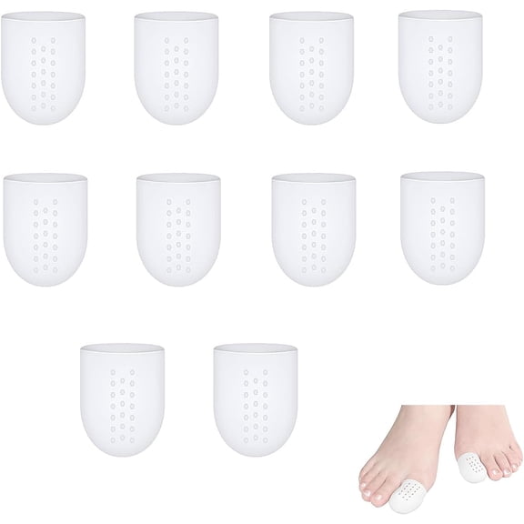 10 PCS Toe Protectors for Women, Big Toe Protectors for Women, Silicone Toe Protector, Toe Bandage for Big Toe, Big Toe Cap for Big Toe, Reduce Friction