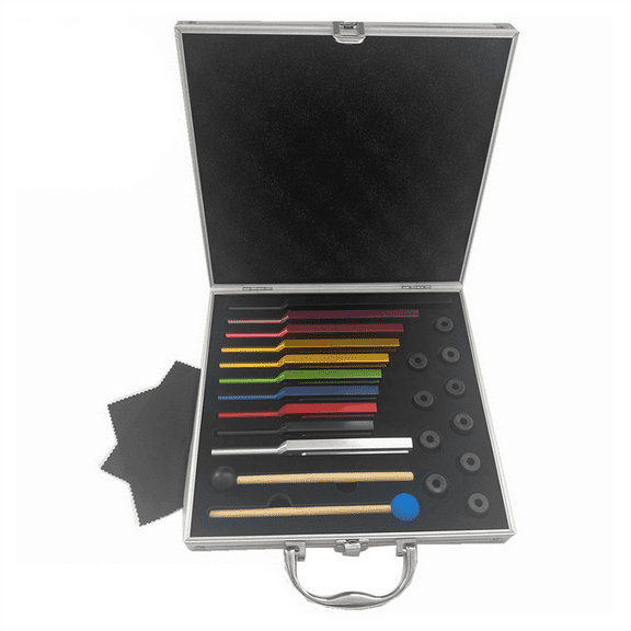 10 PCS Tuning Fork Set , Tuning Forks for Healing Chakra Sound Therapy Keep Body Multicolor