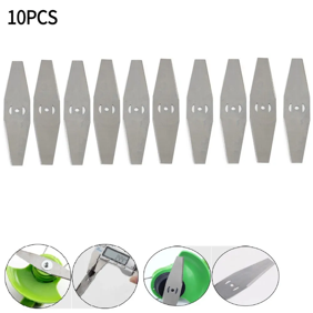 10 PCS Weed Wacker Eater Metal Blades, Universal Grass String Trimmer attachments