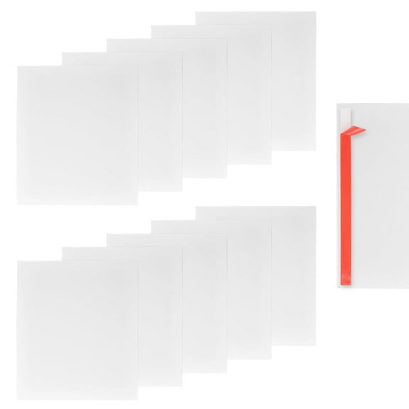 10 PCS White Opaque Rigid Plastic Sheet, Thick Expanded PVC Sheet 180mm x 180mm x 0.3mm Ideal for Signage, Displays, and Digital/Screen Printing