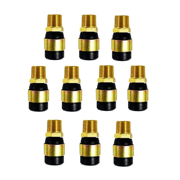Torque 10 PCS Rubber Air Line Air Hose End Quick Repair Swivel Kit for Truck and Trailers, 3/8" NPT Male Fittings, Pneumatic Replacement Fittings for 3/8'' Air Line Hoses (10 pack)