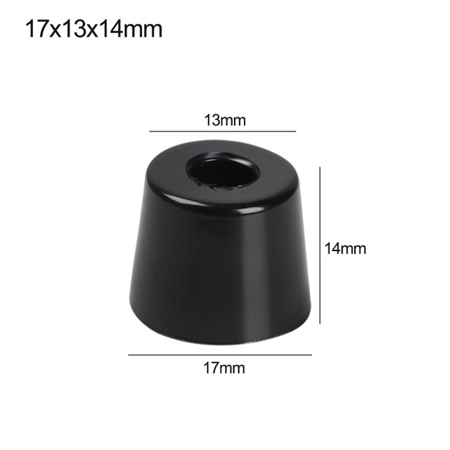 10 PCs Legs Pad Black Rubber Chair Table Foot Pad Floor Protector