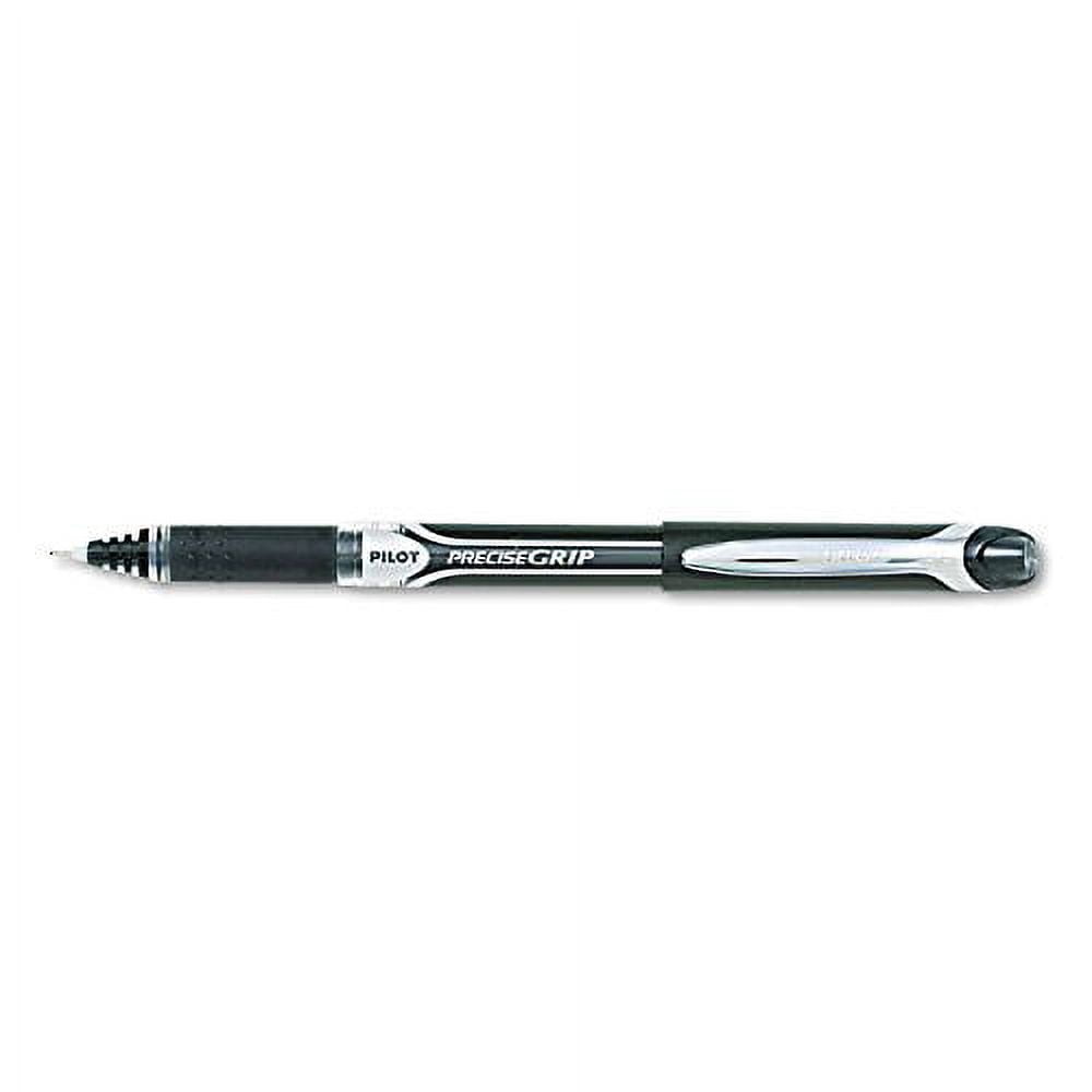 10 PENS: Precise Grip Rollerball Pen, Black Ink, 1 Single Pen (28901)