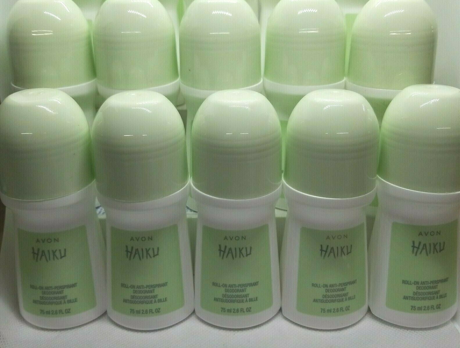 10-PIECES AVON HAIKU ROLL-ON ANTI-PERSPIRANT DEODORANT 2.6 FL OZ