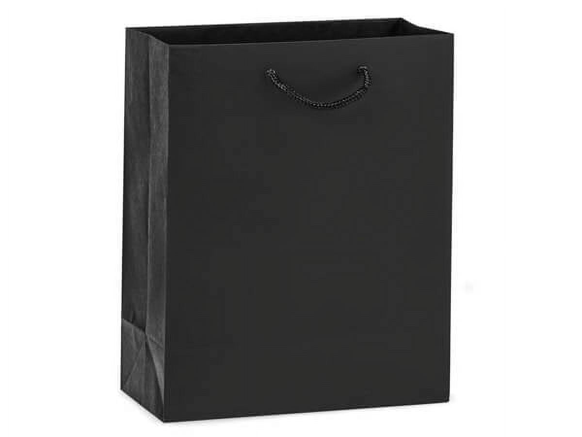 Large Black Thank You Gift Bags 13x5x10 Bulk Luxury Premium Paper Gold Foil  | eBay