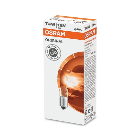 10-PK Osram 3893 - T4W 12V High-Performance Automotive Bulb