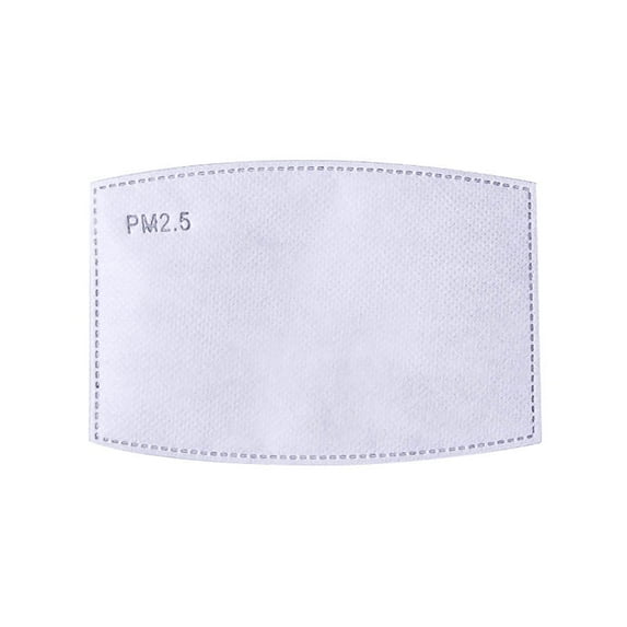 10 PM 2.5 Face Mask Filters with Activated Charcoal - PM2.5 Facemask Filters with Activated Carbon - 5 Layers - for Use with Washable Face Masks