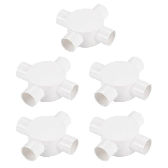Conduit Box Junction Box 4 Way Round Wire Box Connector Circuit 25 mm Cable Management Electronic Projects of 5