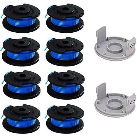 10 Pack 0.065 Inch Trimmer Replacement Spools for Ryobi 18v 24v 40v, Fits Ryobi One+ AC14RL3A, 11ft Cordless String Trimmer, 8 Spools + 2