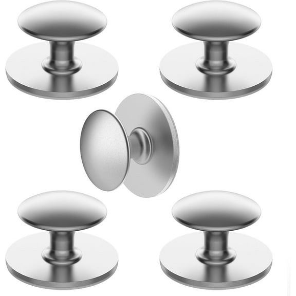 10 Pack 1-1/16 inch Kitchen Cabinet Knobs - Stick on Knobs, Self-Adhesive Drawer Knob, No Drilling Pulls Drawer Pulls and Knobs, Dresser Knobs Door Handles Knobs