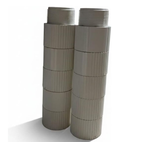 10-Pack 1 1/2 Inch PVC Male Adapters, Schedule 40 | Durable Slip-to-Male-Thread Fittings for Residential & Commercial Plumbing