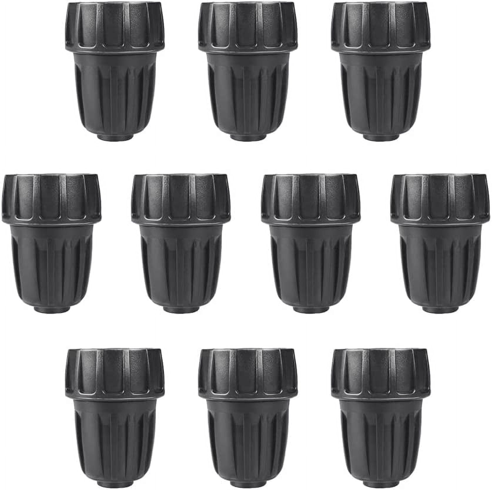 10 Pack 1/2 Inch Drip Irrigation Tubing to Faucet/Garden Hose Adapter. 3/4" GHT to 1/2" Drip
