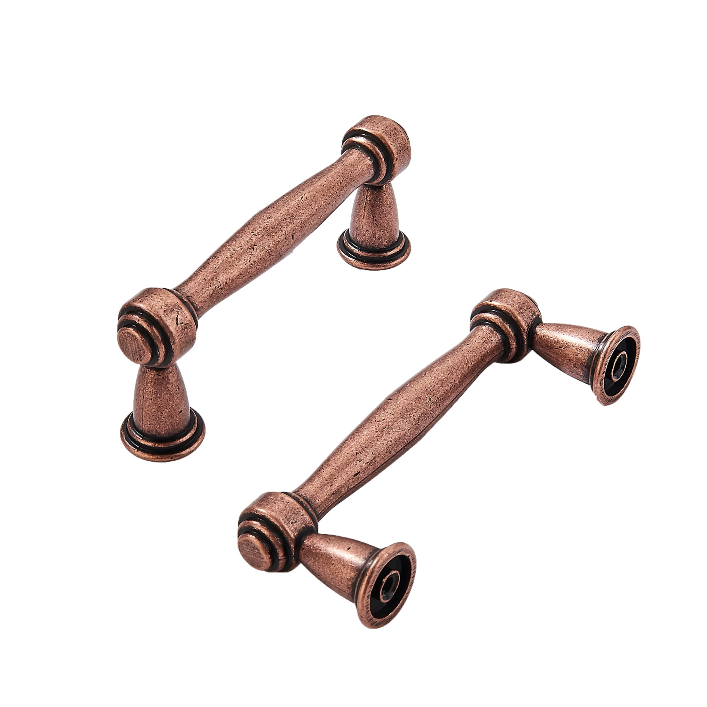 10 Pack 1-3/8 inch(35mm) Antique Brass Cabinet Knobs Dresser Knobs Oval Drawer Knobs Kitchen Cabinet Hardware Egg Knobs for Dresser Drawers