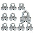 thumbnail image 1 of (10 Pack)1/4" Forged Wire Rope Clamp for Stainless Steel Wire Rope - Galvanized U Bolt Wire Rope Turn Back 4.75" Cable Clips for Metal Fence, Antenna, Clothesline, Rigging Hardware, Cage, 1 of 8