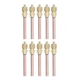 thumbnail image 1 of 10 Pack 1/4 SAE HVAC Fill Access Valves - Brass Check Valves for R22, R12, R134A Air Conditioner Systems, 1 of 8
