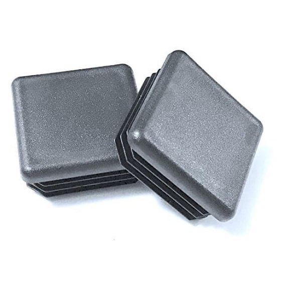 10 Pack: (1.75" (1-3/4"), Square Plastic Plug, Tubing End Cap (14-20 G)