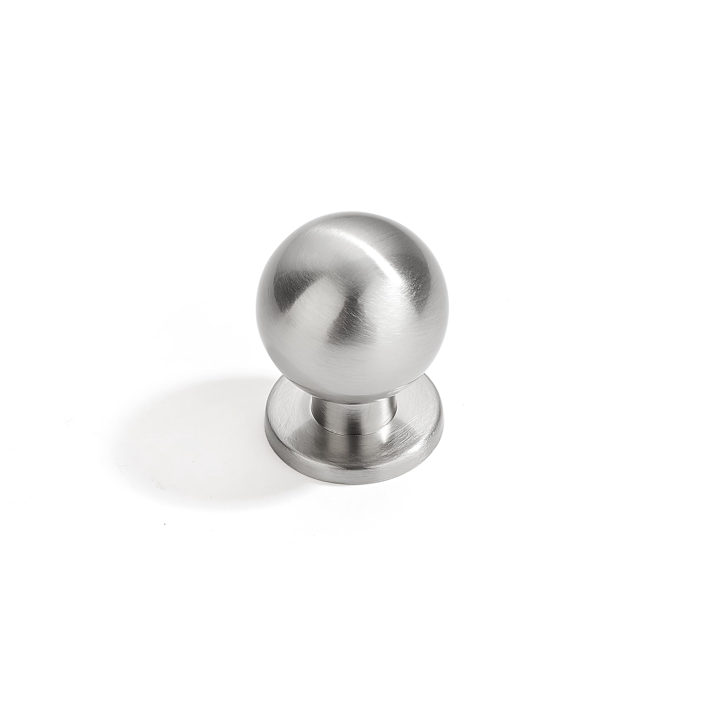 10 Pack 1 Inch (25mm) Diameter Round Solid Vintage Antique Brass Cabinet knobs，Pulls for cabinets and Drawers,Ball Knobs Cabinetry Hardware