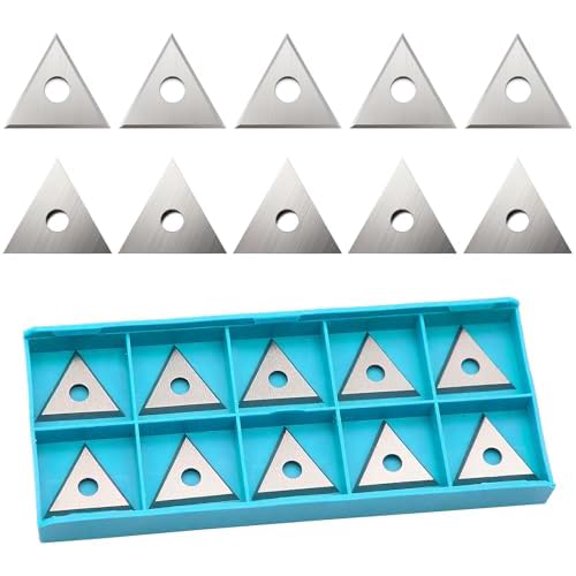 10 Pack 1" Triple Edge Blade,1 Inch Paint Scraper Blades Tool,Three-Edged Triangle Tungsten Steel Blade$$Tools & Hardware Other