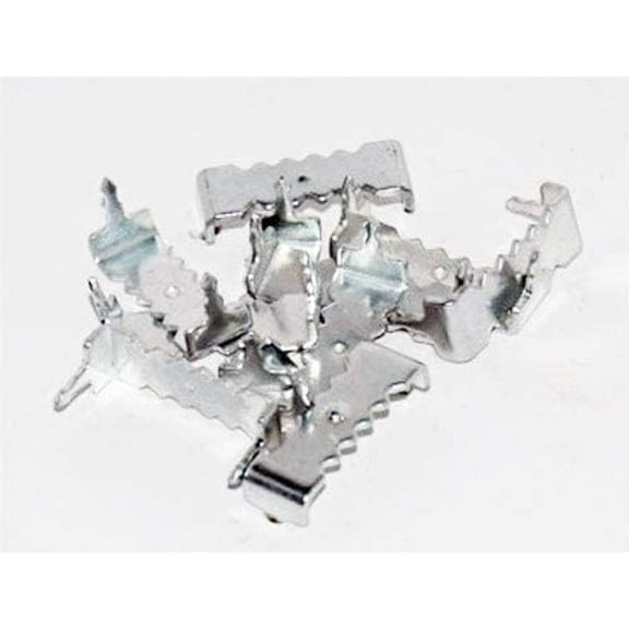 (10 Pack) 1" Zinc Plated Steel No Nail Sawtooth Hanger - Pro Quality