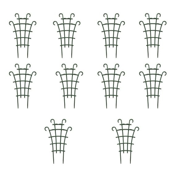 10 Pack 10 Inch Tall Plastic Plant Trellis for Climbing Plants Indoor - Garden Trellis for Potted Houseplants, Stackable Houseplant Trellis Plastic Garden Pot Trellis for Vine Ivy Support, Clearance