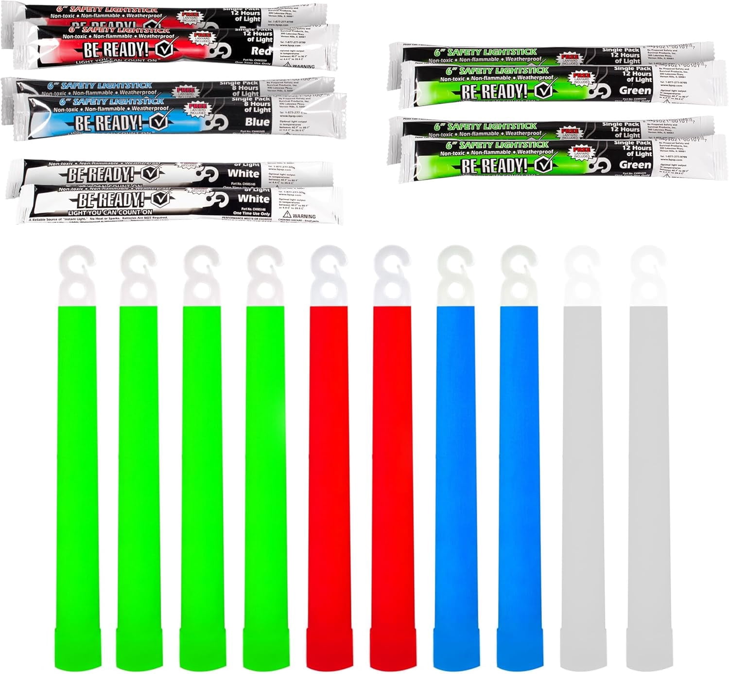5 Pack Cyalume White 8 HR 6 SnapLight Safety Lightstick Prepper Emergency 2024
