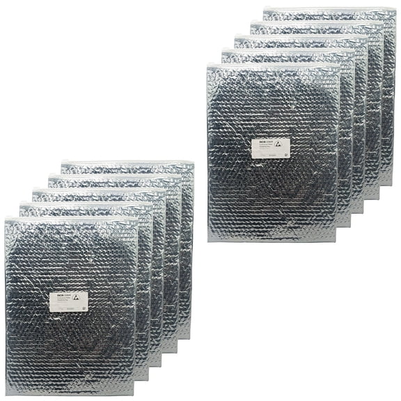 10 Pack 13" x 18" Resealable Cushioned Static Shielding Bags, Lightweight ESD Protective Packaging, Made in USA