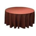 thumbnail image 1 of 10 Pack 132" Inch round Polyester Tablecloth 24 COLOR Table Cover Wedding Party", (Color: Chocolate Brown), 1 of 1