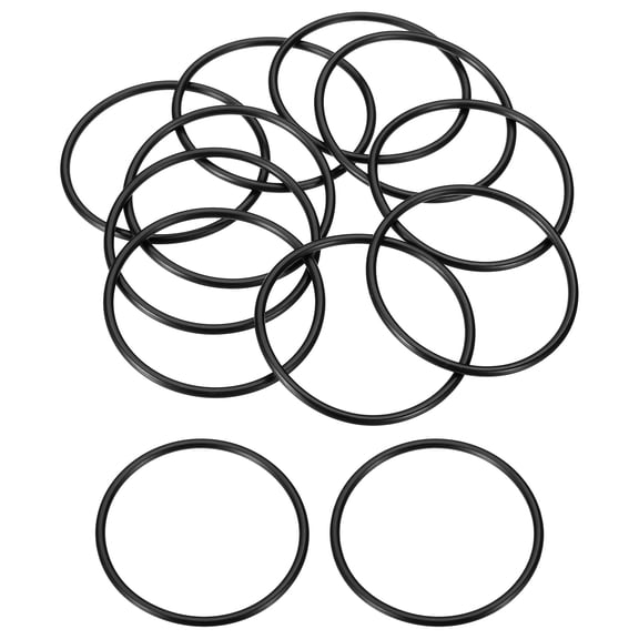 10 Pack 135 Nitrile O-rings, 90 Durometer 1-15/16" ID, 2-1/8" OD, 3/32" Width, Black