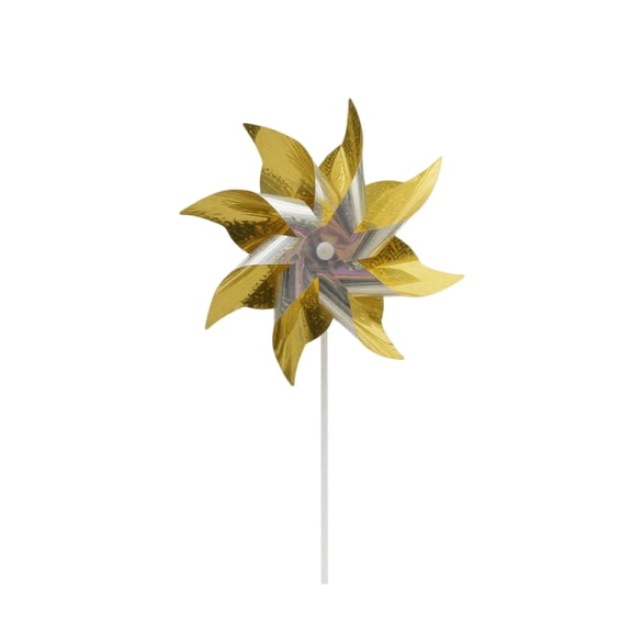 10 Pack 15.55inch Whimsical Garden Pinwheels Wind Spinners for Decor, Practical Reflective Pinwheels Bird Deterrent, Eco Friendly Decoy to Scare Deer without Harm 24