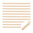 thumbnail image 1 of 10 Pack 15.75" Decorative Wood Trim, Unfinished 3D Wooden Furniture Molding Trim for DIY Craft, Home Wall Cabinet Shelf Window Door (Twisted-Shaped, 18mm), 1 of 6