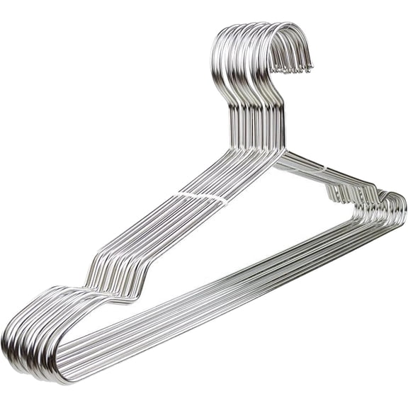 Wire Hangers 10 Pack Clothes Hangers Heavy Duty Metal Coat Hanger Stainless Steel Thin Hangers 16.5 inch