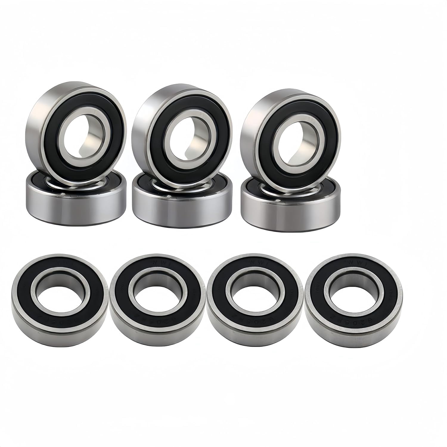 10 Pack 1628-2RS Deep Groove Ball Bearings 5/8"x1-5/8"x1/2" Bore Double Sealed Chrome Steel Ball Bearing…