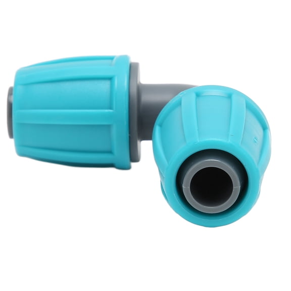 10-Pack 16mm PE 90-Degree Locking Elbow Fittings for Garden Drip Irrigation Hose Connectors 10PCS 16mm