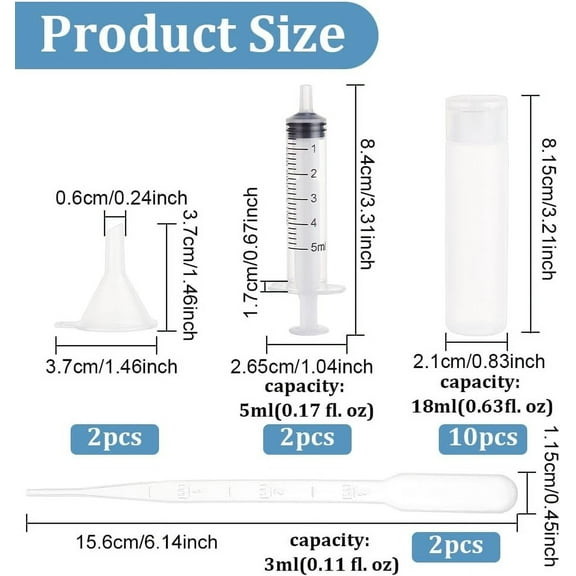 10 Pack 18ml 0.6oz Small Travel Squeeze Bottles Refillable Makeup Foundation Container Travel Essentials Sample Bottles