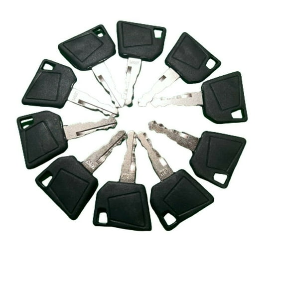 10 Pack 19# 14607 14603 14657 14707 Keys Fits JCB Bomag Dynapac Terex Vibromax New Holland Volvo Ford